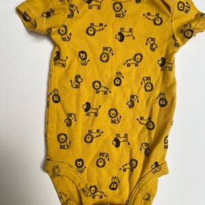 Carter's Yellow Bodysuit with Lion Print